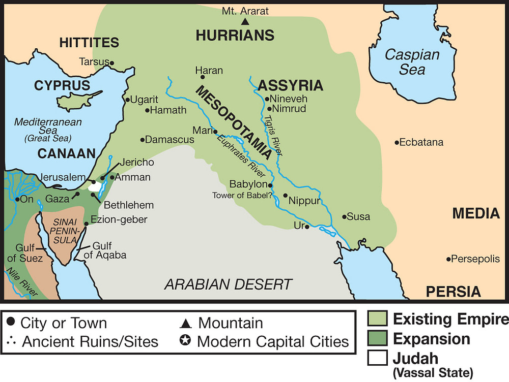 Assyrian Empire 680 - 627 BC