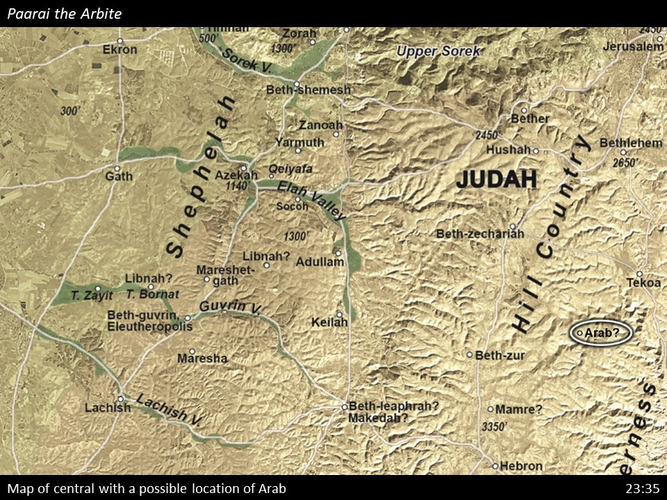 2 Samuel 23 (180) 2 Samuel 23:35